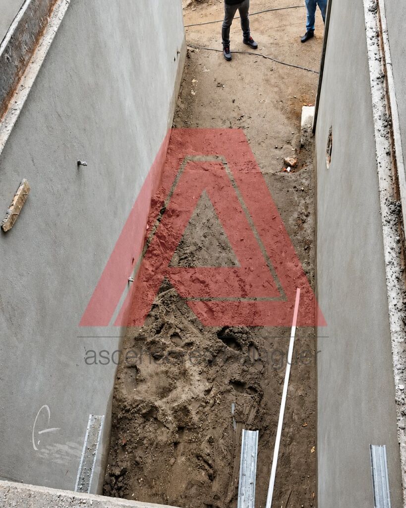 Trabajos iniciales en la zona del ascensor hidráulico en la obra de Llano Grande, Rionegro