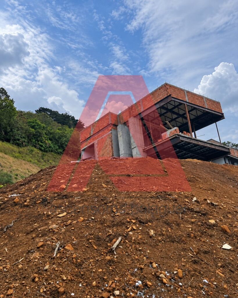 Residencia en construcción en Llano Grande, Antioquia, donde Ascensores Balaguer instalará un ascensor Homelift hidráulico